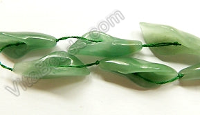 Green Aventurine  -  Carved Calla Strand 16"