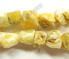 Big Tumble Strand 16"   Rough Yellow Opal