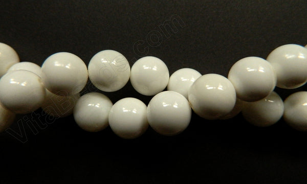 Mother of Pearl (White) - Smooth Round