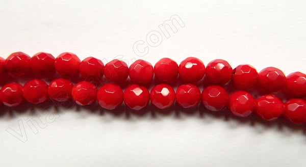Bamboo Coral -  Faceted Round  16"