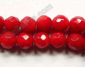 Bamboo Coral -  Faceted Round  16"