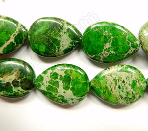 Green Impression Jasper  -  Puff Drops  16"