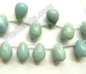 Chinese Amazonite -  13x18mm Smooth Round Teardrops  16"