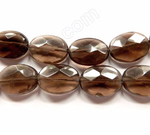 Smoky Topaz AA  -  Faceted Ovals 16"