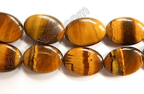 Tiger Eye  -  Puff Ovals  16"