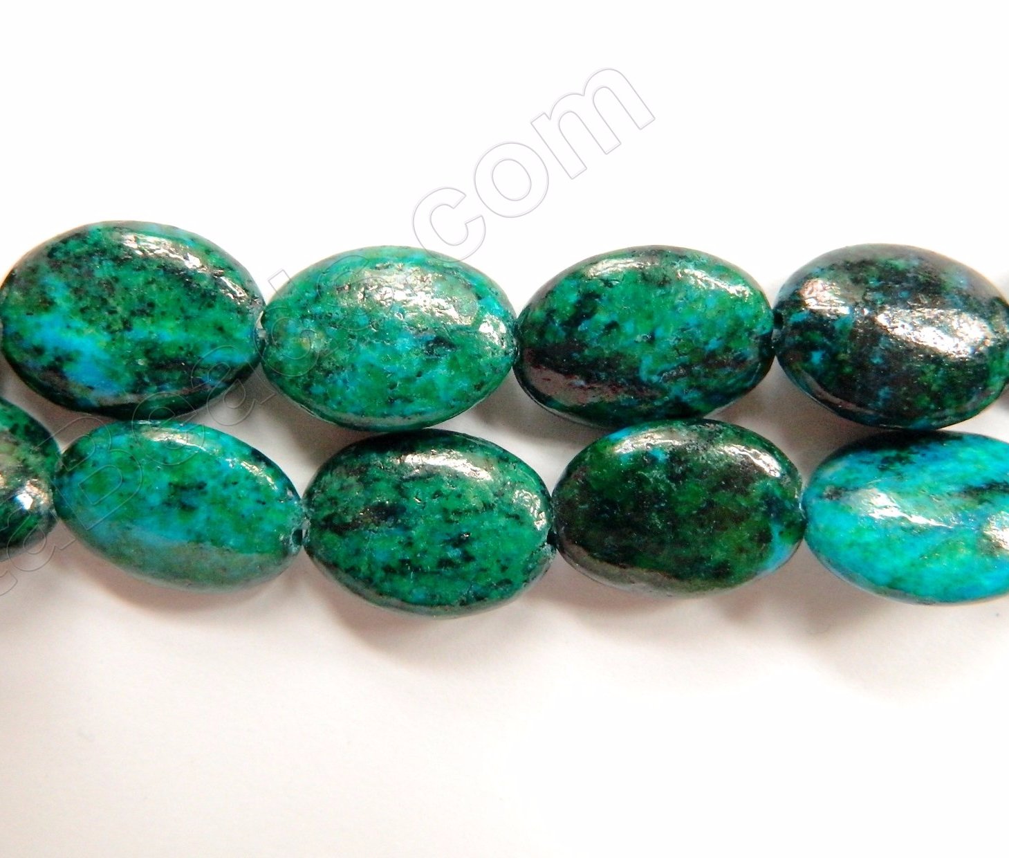Azurite Malachite Turquoise  -  Puff Ovals  16"