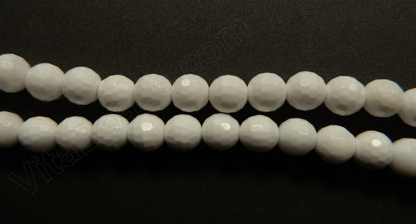 White Shell Pearl AA  -  Faceted Round  16"