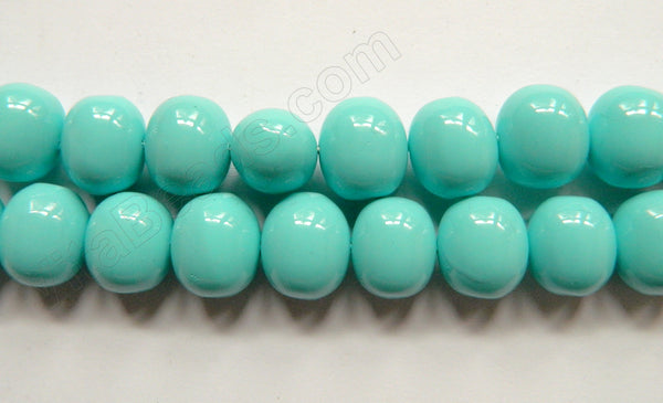 Pearl  (Shell) Big Smooth Potato  -  Turquoise Blue  16"