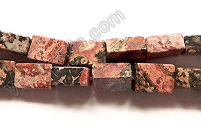 Leopard Skin Jasper  -  Brick  16"    6x9x4mm