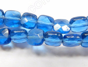 Sapphire Crystal  -  Faceted Squares  16"