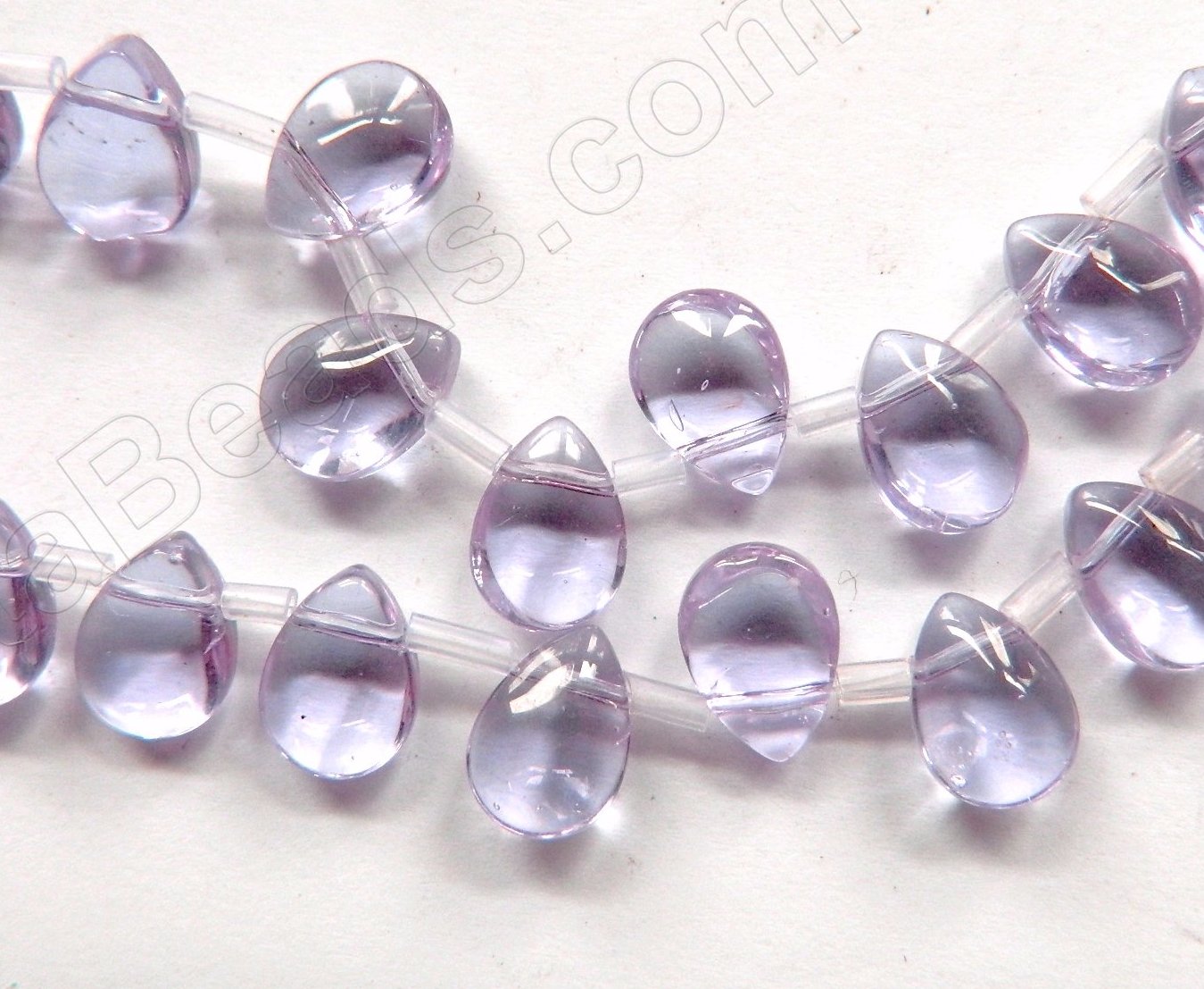 Light Amethyst Crystal  -  Puff Briolette