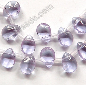 Light Amethyst Crystal  -  Puff Briolette