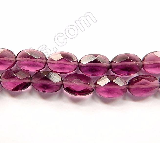 Red Fluorite Light   -  Faceted Oval  16"