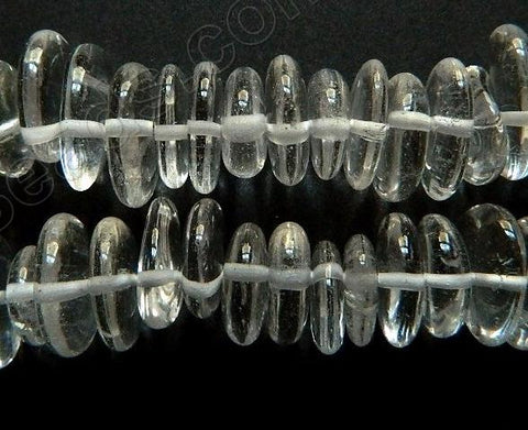 Clear Crystal Natural A  -  Center Drilled Irregular Saucer  16"