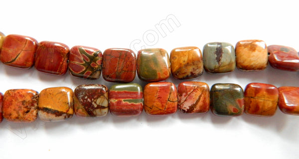 New Fire Impression Jasper  -  Puff Squares  16"