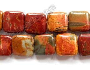 New Fire Impression Jasper  -  Puff Squares  16"