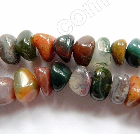 Fancy Jasper A  -  Center Drilled Nuggets  16"