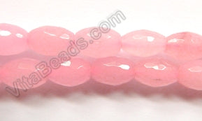Pink Jade  -  Faceted Rice  16"