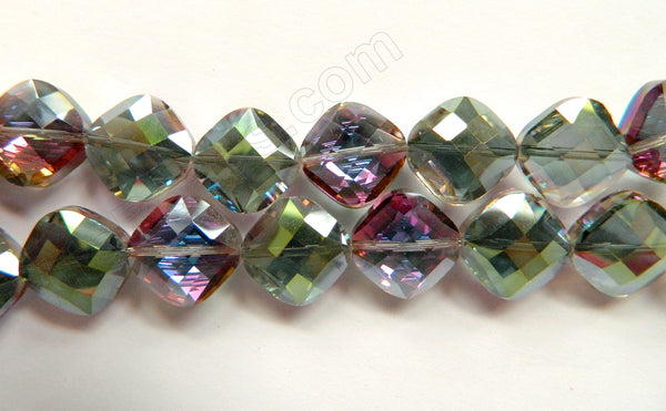 Mystic Purple Green Crystal  -  Faceted Diamond 12"