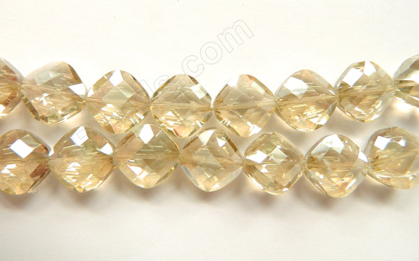 Mystic AB Lemon Crystal  -  Faceted Diamond 12"