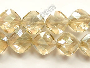 Mystic AB Lemon Crystal  -  Faceted Diamond 12"