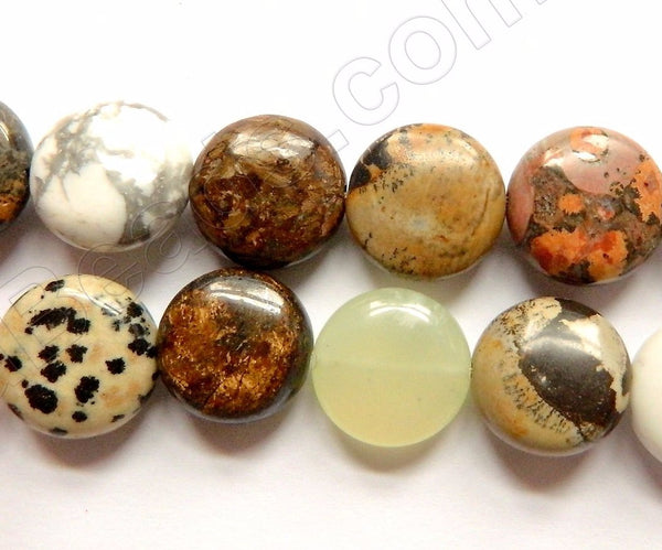 Mixed Stone -  Puff Coins 16"
