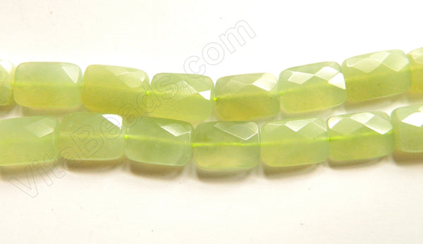 New Jade Dark  -  Faceted Rectangles  16"