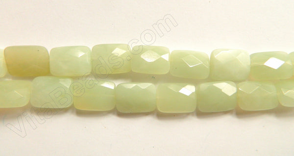 New Jade Light  -  Faceted Rectangles  16"