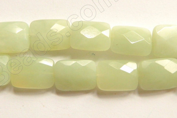 New Jade Light  -  Faceted Rectangles  16"