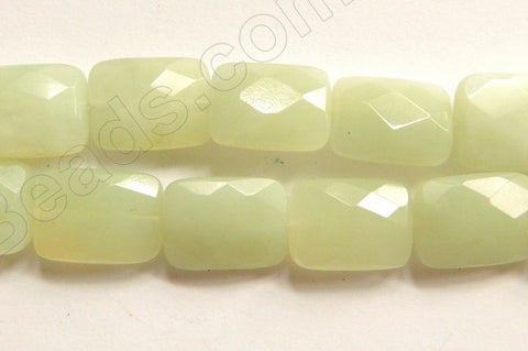 New Jade Light  -  Faceted Rectangles  16"