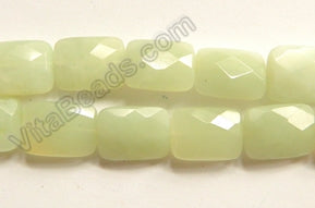 New Jade Light  -  Faceted Rectangles  16"