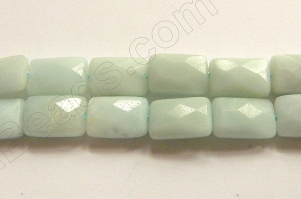 Amazonite  -  Faceted Rectangles  16"
