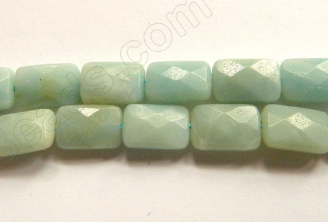 Chinese Amazonite  -  8x12mm Faceted Rectangles  16"