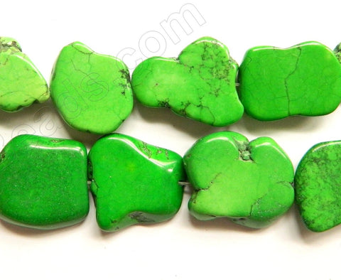 Bright Green Crack Turquoise  -  Irregular Slabs  16"