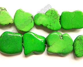 Bright Green Crack Turquoise  -  Irregular Slabs  16"