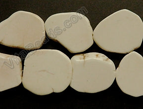 Ivory Crack Turquoise  -  Irregular Flat Slabs  16"