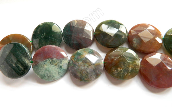 Fancy Jasper A  -  Big Faceted Coins  16"