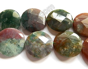 Fancy Jasper A  -  Big Faceted Coins  16"