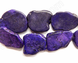 Dark Purple Crack Turquoise  -  Irregular Slabs  16"