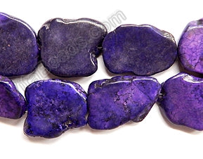 Dark Purple Crack Turquoise  -  Irregular Slabs  16"