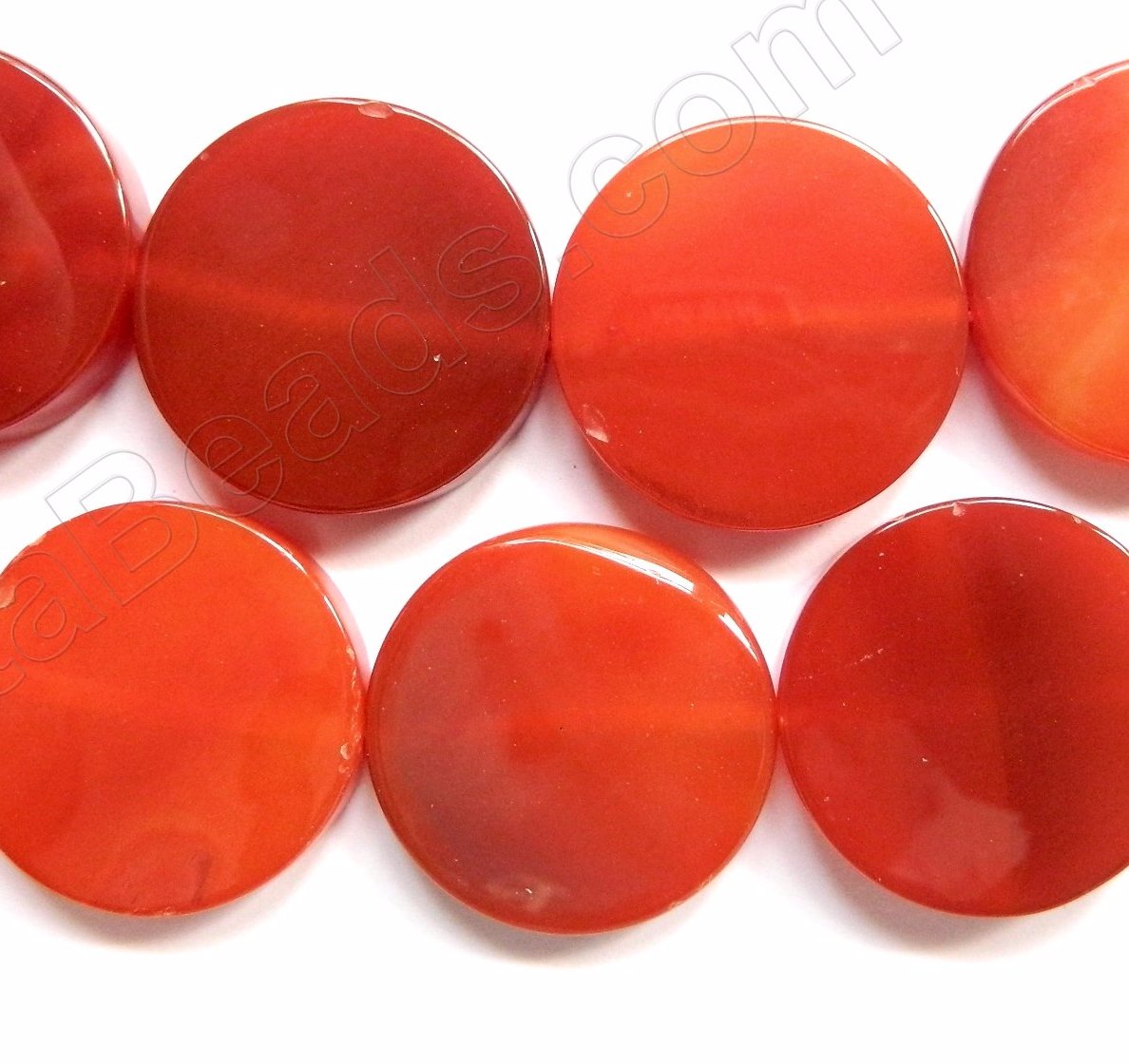 Carnelian Mixed A  -  Big Flat Coins  16"