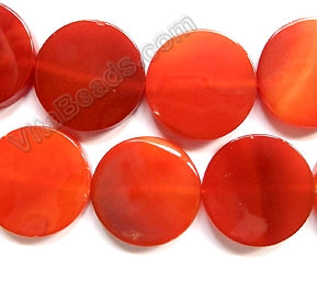 Carnelian Mixed A  -  Big Flat Coins  16"