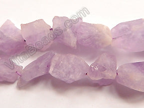 Rough Amethyst Quartz Light  AAA  -  Irregular Tumble  16"