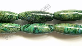 Bamboo Brazilian Jasper  -  Smooth Long Rice  16"