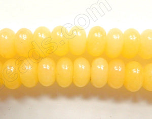 Honey Jade  -  Smooth Rondel  16"     5 x 8 mm