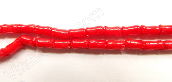 Bamboo Coral  -  Carved Small Tulips  16"