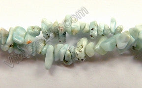 Blue Larimar Opal (Natural)  -  Chips 16"