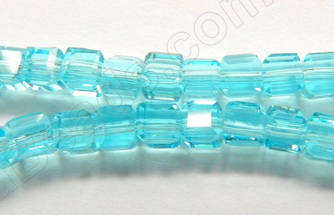 Ocean Blue Crystal  -  Small Double Edge Cubes 16"