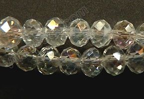 AB Crystal  -  Faceted Rondel  16"