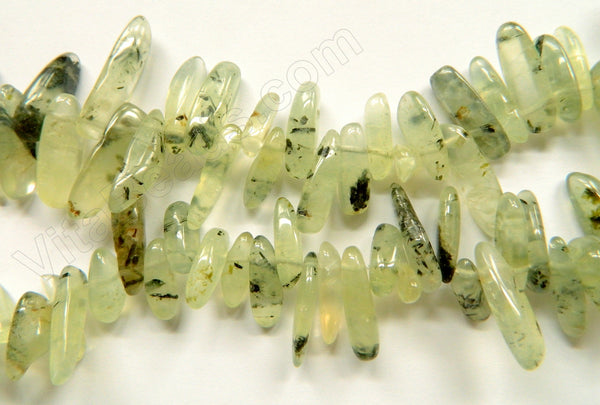 Prehnite Natural A  -  Smooth Sticks 16"